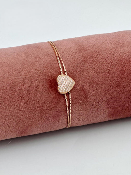 Sparkling Heart Bracelet - TA12788R