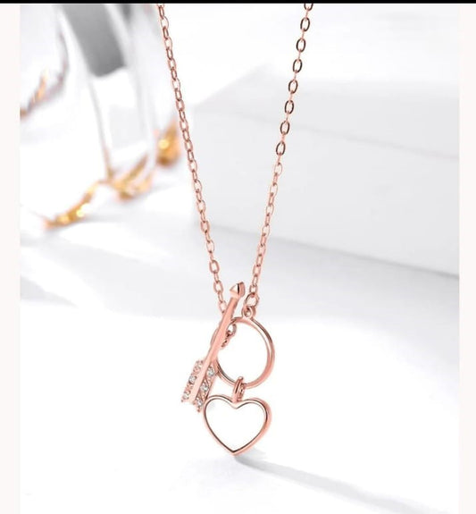 Heart & Arrow Pendant - TA13846R