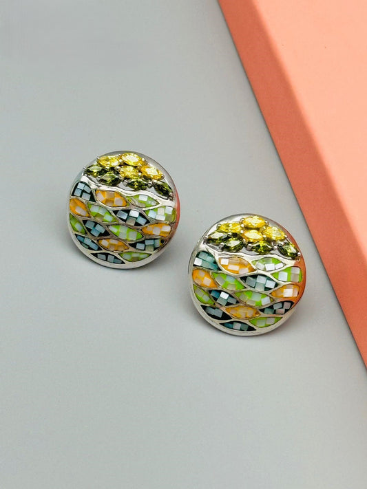 Vibrant Mosaic Earrings - TA3039R