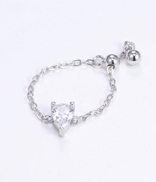 Pear Diamond Chain Ring - TA31180R