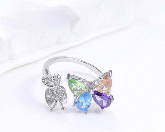 Vibrant Butterfly Ring - TA31487R