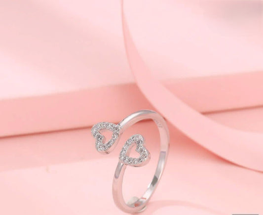 Double Heart Ring - TA31859R